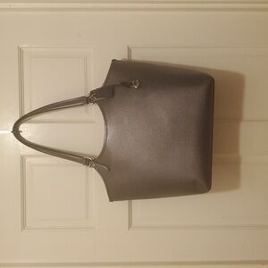 Coach Gray Tote And Insert Bag.nwt